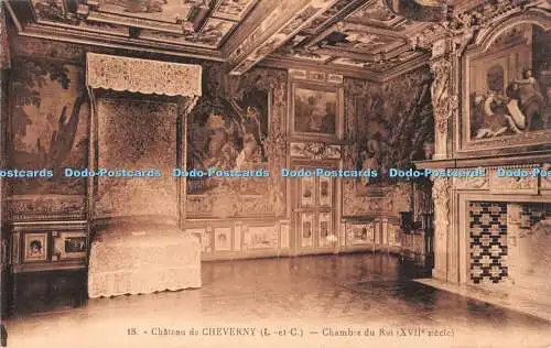 R539623 18 Chateau de Cheverny L et C Chambre du Roi XVIIe siecle L Lenormand