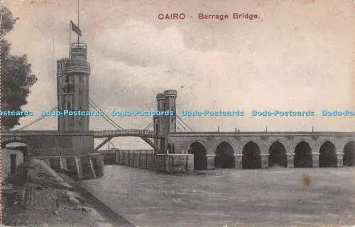 R536937 Cairo Barrage Bridge The Cairo Post Card Trust Serie 597