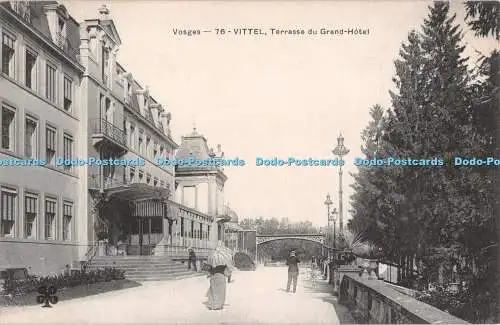 R536940 Vogesen Vittel Terrasse du Grand Hotel Maurice Tesson Imprimeur