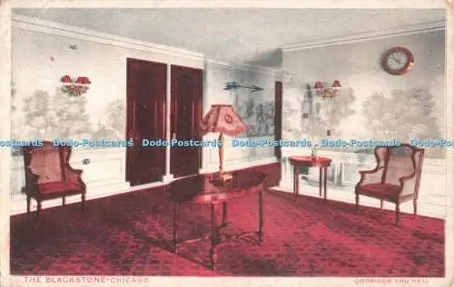 R537004 Chicago The Blackstone Corridor and Hall Michigan Litho