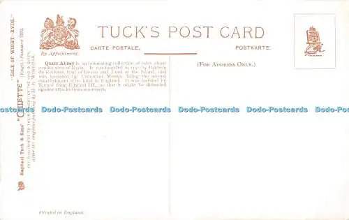 R537047 Quarr Abbey Ryde Isle of Wight Ryde Tuck Oilette 7571