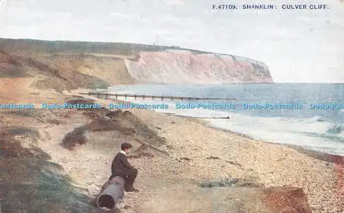 R537054 Shanklin Culver Cliff The Photochrom Exclusive Celesque Series