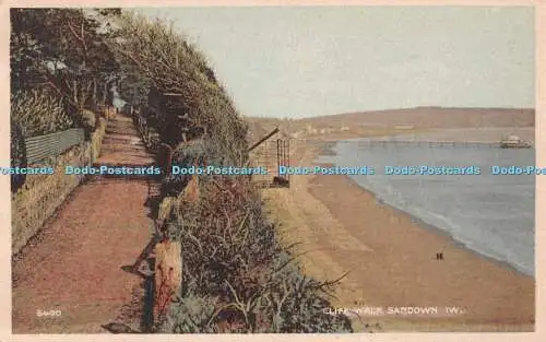 R537055 Sandown Cliff Walk Postkarte