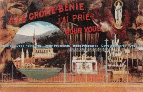 R539762 A La Grotte Benie jAi Prie Pour Vous 88 Lourdes La Basilique et la Grott