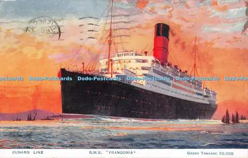 R537166 Cunard Line R M S Franconia