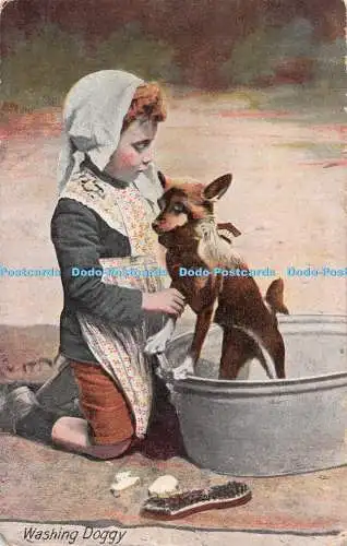 R540291 Washing Doggy J W B Commercial Series No 301 1909