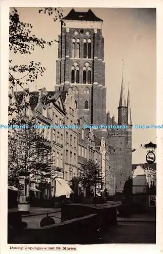 R540569 Danzende Jopengasse mit St Marien
