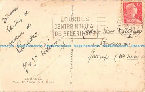R540577 Aux Pieds de Marie J A Prie Pour Vous Pyrenees Ocean Labouche Freres
