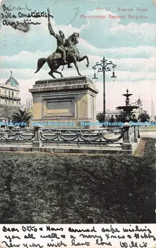 R540701 Buenos Aires Monumento General Belgrano Z Fumagalli