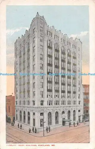 R540831 Portland Fidelity Trust Building James F Snow Snow Pine Tree State Post