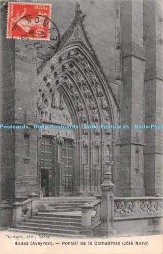 R540852 Rodez Aveyron Portail de la Cathedrale Cote Nord Douziech