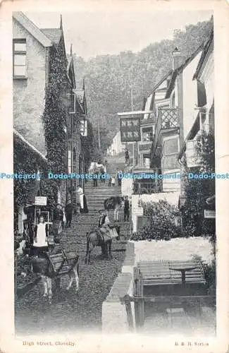 R540972 Clovelly High Street B und R Kamera Serie 1905