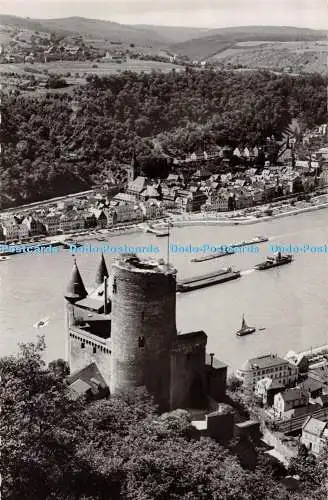 R541036 Burg Katz St Goar und St Goarshausen am Rhein Agfa Schoning