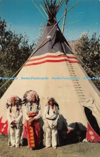 R542167 Indian Braves and Tipi Ein altbekannter Westernvisier H S Crocker Hubert