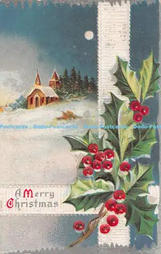 R541050 A Merry Christmas M L Jackson Grußkarte Postkarte