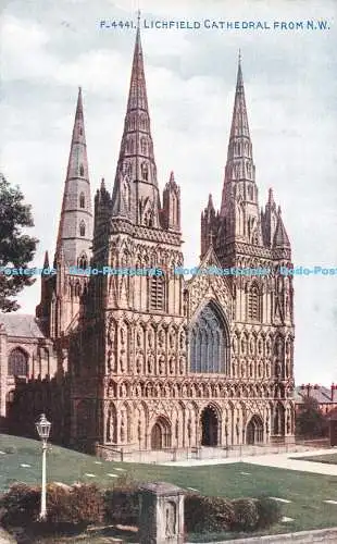 R544678 Lichfield Cathedral from N W Photochrom Celesque Series