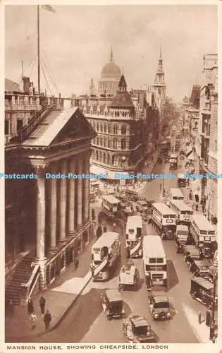 R542404 London Mansion House Showing Cheapside