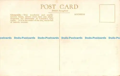 R542404 London Mansion House Showing Cheapside