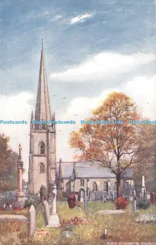 R544872 Ross St Mary Church Tuck Oilette Postkarte 7361