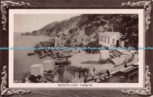 R541319 F B 34 Ansteys Cove Torquay Rotary Photographic Series 1910