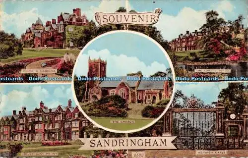 R542489 Souvenir Sandringham The Church House and Gardens Norwich Gates H Coates