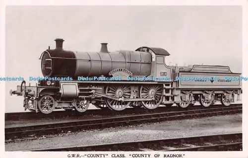 R541384 G W R County Class County of Radnor Great Western Railway Serie 6