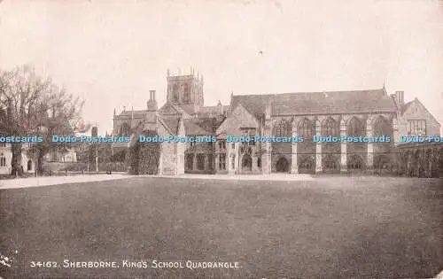 R545097 Sherborne King School Quadrangle Photochrom Irwin M McGann Rephotone Ser