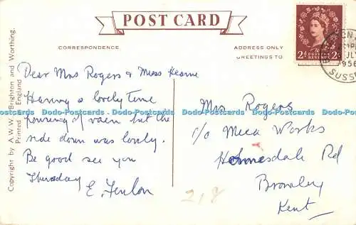 R542628 Brighton Metropole und Grand Hotels vom West Pier A W W