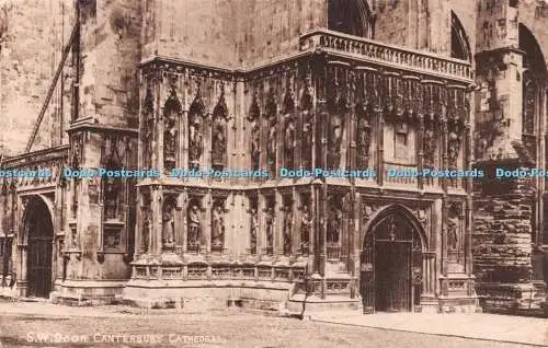 R545152 S W Tür Canterbury Kathedrale Postkarte