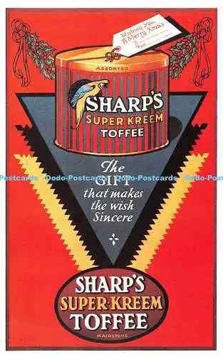 R541553 Sharp Super Kreem Toffee Dalkeith Poster Card P 195 Anonymous 1927