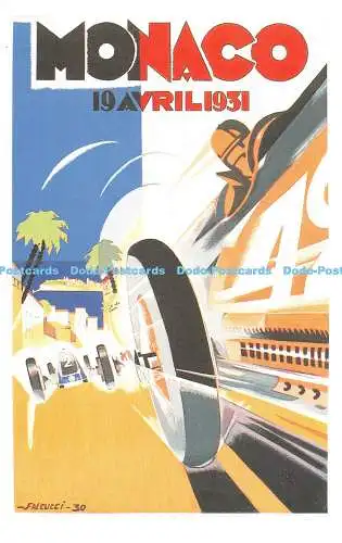 R541556 Monaco 19 Avril Motorsport Poster Dalkeith Verlagskarte Nr. D 92