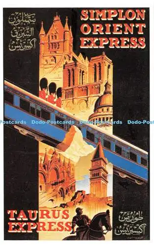 R541564 Taurus Express Simplon Orient Express Dalkeith Classic Posterkarte No P