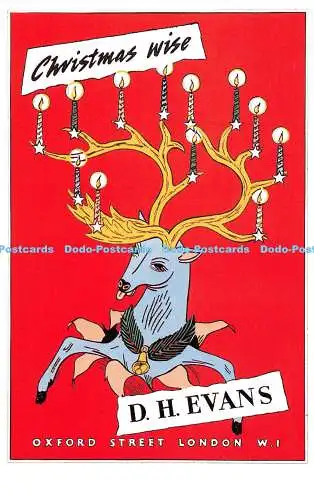 R541568 Christmas Wise D H Evans Dalkeith Poster Card P 197 Barbosa 1945