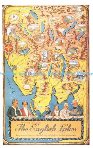 R541600 The English Lakes Poster Dalkeith Publishing Card No D 135