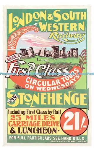 R541618 London and South Western Railway First Class Circular Tours on Wednesday