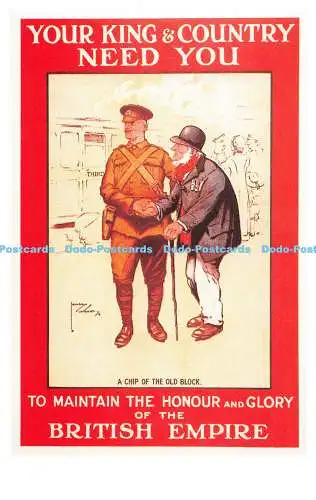 R541629 Your King and Country Need You A Chip of the Old Block Dalkeith Poster C