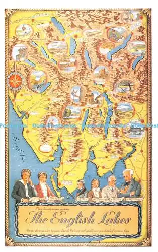 R541649 The English Lakes Poster Dalkeith Publishing Card No D 135