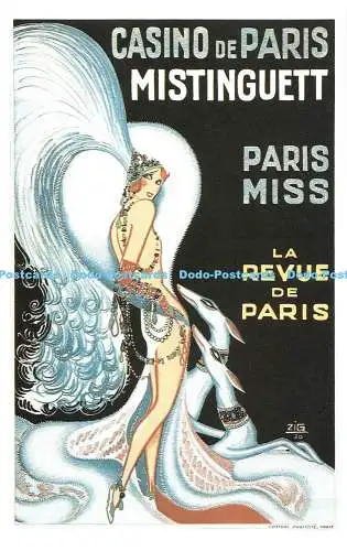 R541664 Casino de Paris Mistinguett La Revue de Paris Dalkeith Poster Karte P 134