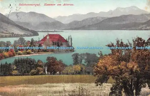 R549132 Salzkammergut Kammer am Attersee E Brandt in Gmunden Photochromiekarte N