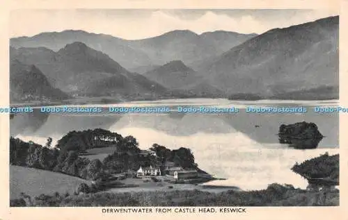 R549138 Keswick Derwentwater From Castle Head G P Abraham 1951