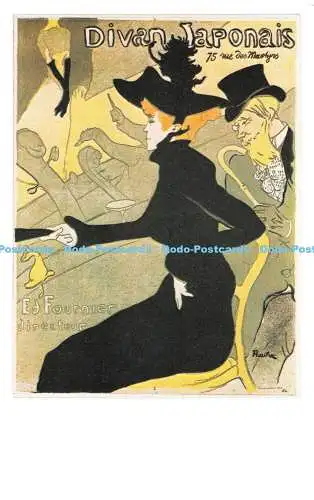 R541694 Diwan Japonais Dalkeith Classic Poster Card No P 11 Henri de Toulouse La
