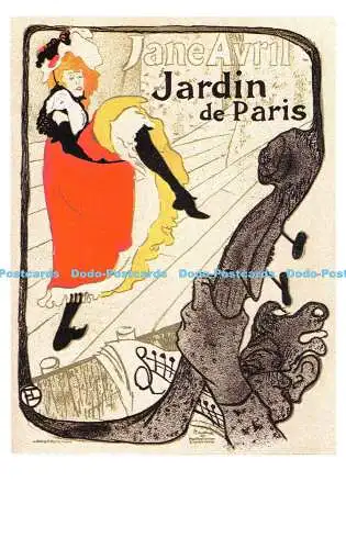 R541695 Jane Avril Jardin de Paris Dalkeith Classic Poster Card No P 10 Henri de