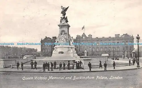 R549156 London Queen Victoria Memorial und Buckingham Palace Valentine Serie