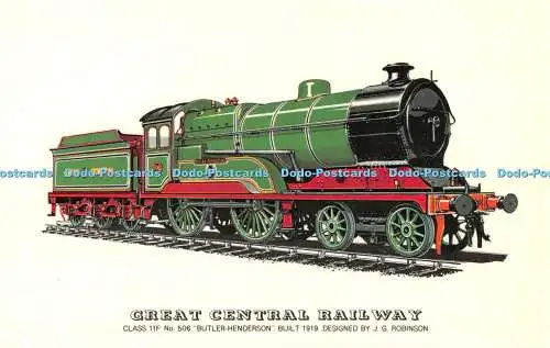 R542815 Great Central Railway Class 11 F No 506 Butler Henderson entworfen von J G