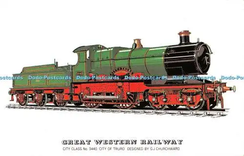 R542821 Great Western Railway City Class No 3440 City of Truro G J Churchward Pr