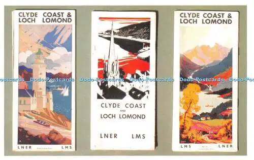 R542843 Clyde Coast and Loch Lomond Wermappen Dalkeith Verlagskarte N