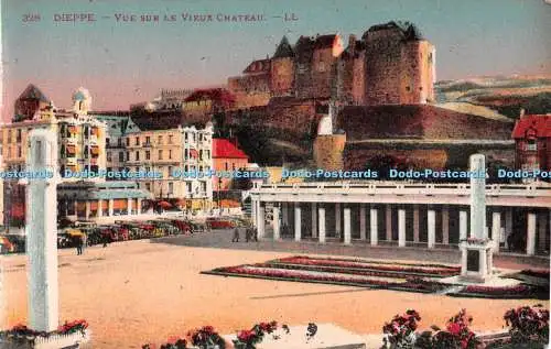 R547156 328 Dieppe Vue sur le Vieux Chateau LL Levy et Neurdein Reunis