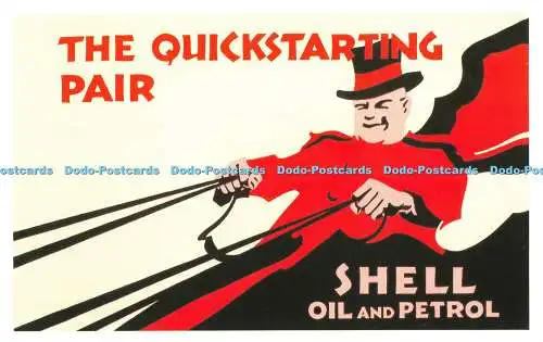 R542861 Das Schnellstartpaar Shell Öl und Benzin frühe Shell Poster Dalkeith