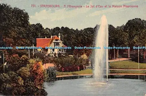 R545345 Strasbourg Al Orangerie Le Jet d Eau et la Maison Alsacienne Ch Bergere