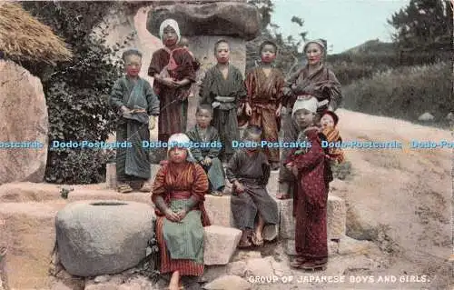 R545353 Gruppe japanischer Jungen und Mädchen The Ellanbee japanische Serie Nr. 137 190